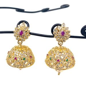 Multi stoned earrings